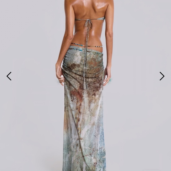 Jaded London Vida Backless Maxi Dress With Body Chain - Picture 5 of 7